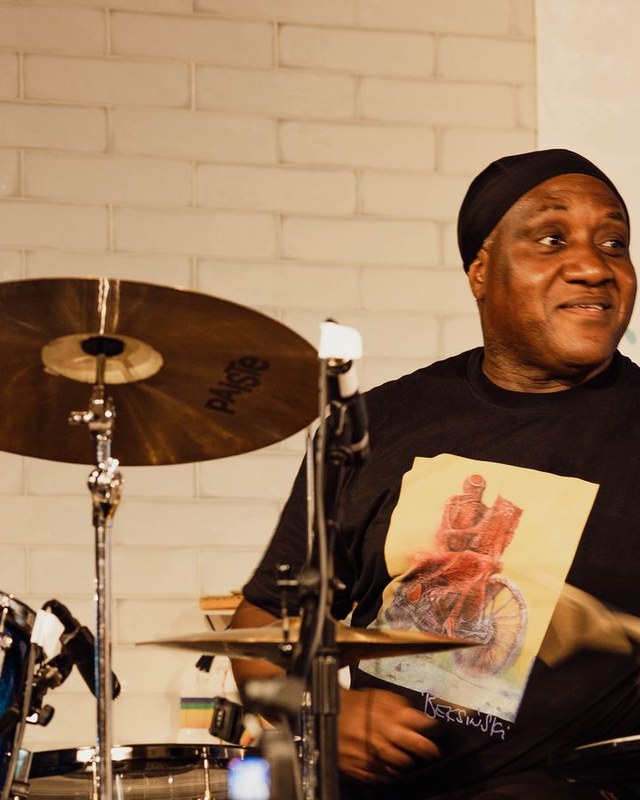 Siemy Di at the drum kit